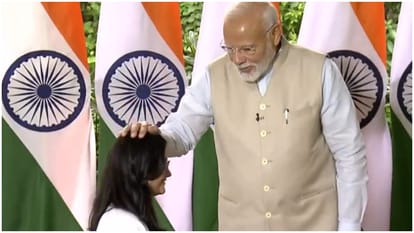 PM Narendra Modi meets and interacts with para-athletes who represented India in Paralympics 2024