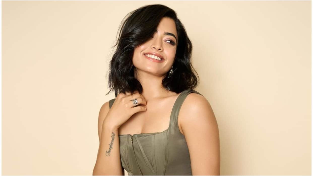 Rashmika Mandanna got lovely gift of flower bouquet after shooting of movie Sikandar shared bts pictures