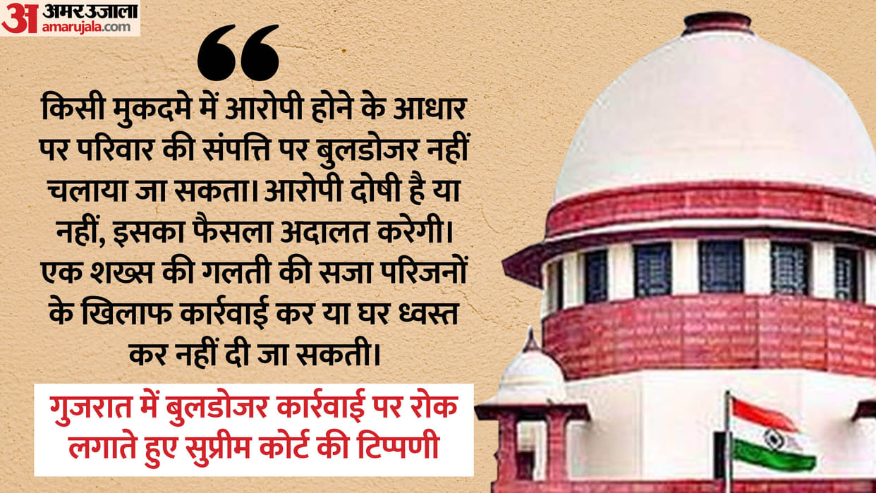 Supreme Court criminal case Involvement no ground for property demolition Kathlal civic Body Kheda Gujarat