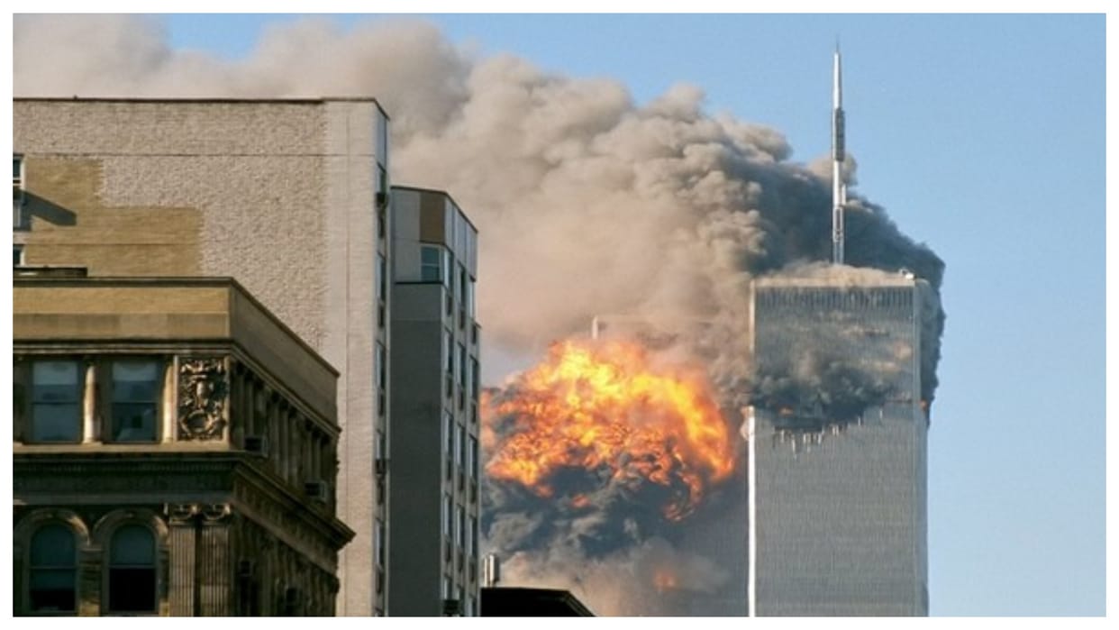 USA 11 september attacks looked like from space nasa issue image