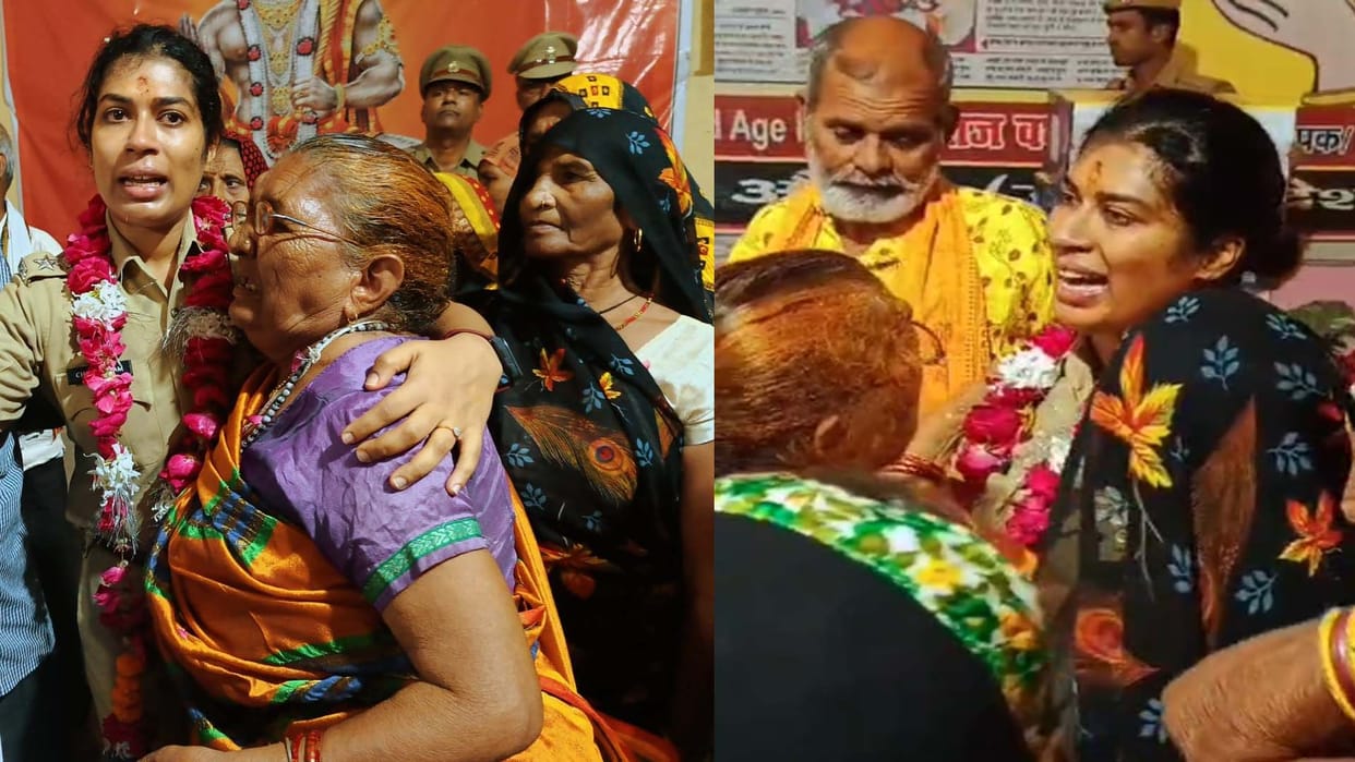 farewell ceremony: SP's eyes welled up with tears of farewell after meeting the elderly