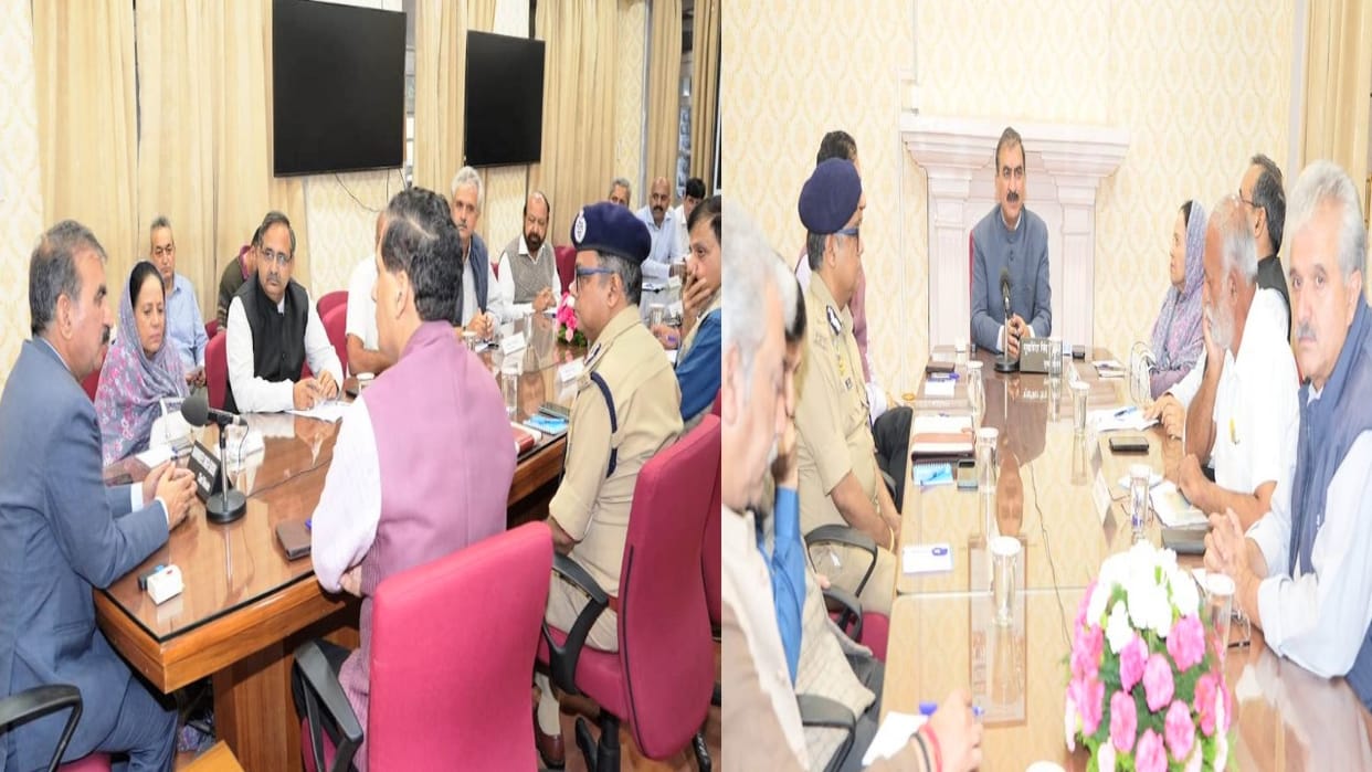 All party meeting held at State Secretariat regarding Sanjauli Mosque dispute