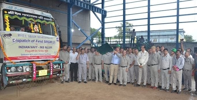Haridwar BHEL Ready First upgraded super rapid gun mount cannons Indian Navy