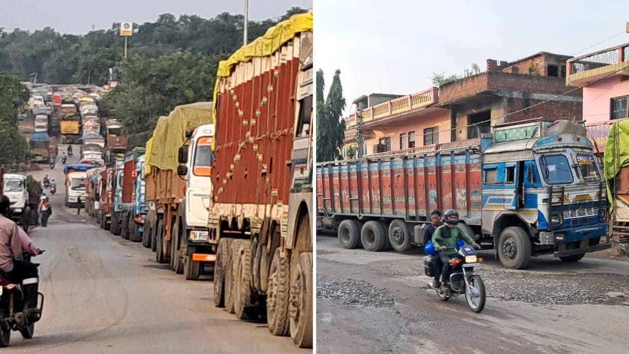 Wheels stopped on Renukut-Anpara road exam timings to be changed ran to reach duty