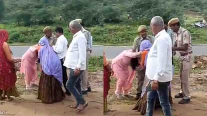 Karauli: Indecent behaviour with SDM who came to remove encroachment in Todabhim