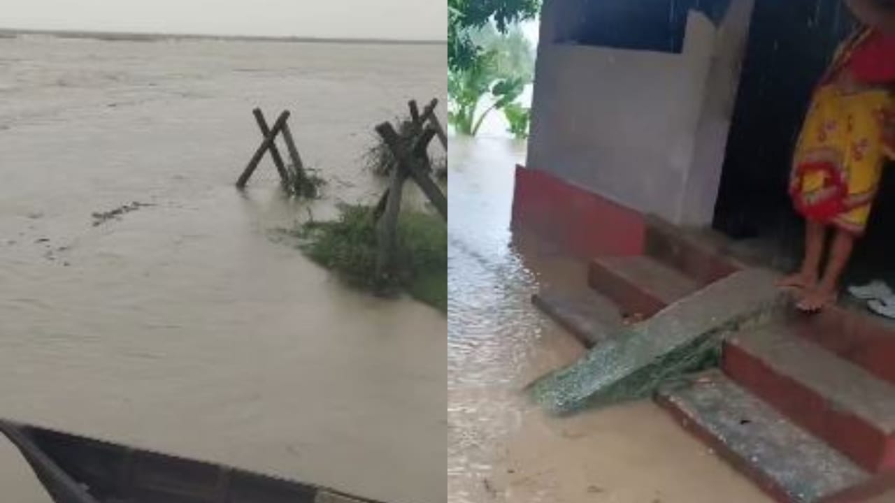 water level of Sharda river increased flood alert in Pilibhit