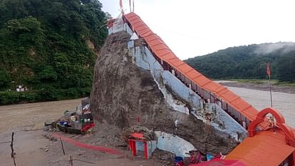 Garjiya temple closed for devotees after flood in Kosi river in ramnagar