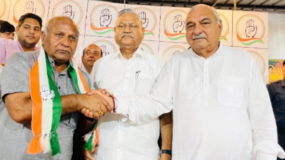 Former BJP minister Karna Dev Kamboj has joined Congress