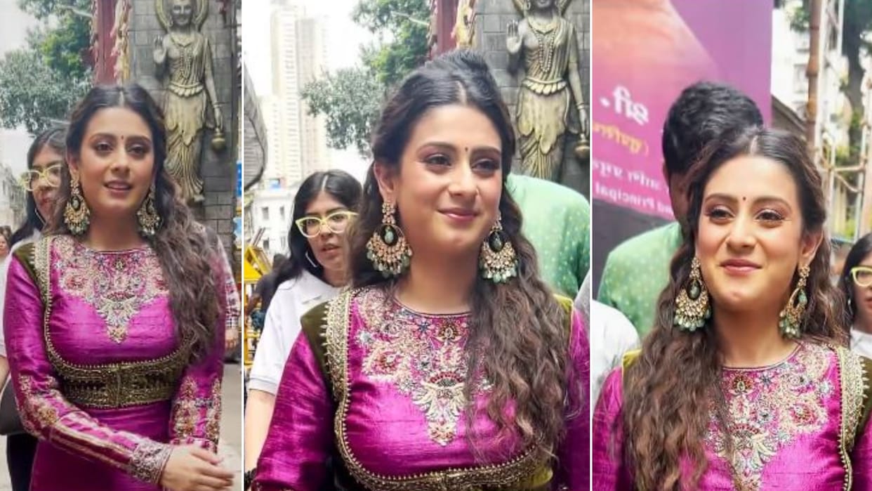 Isha Malviya Visits Lalbaugcha Raja Seeks Blessings On Ganesh Chaturthi From Bappa viral video watch