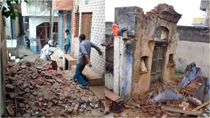 It rained in Delhi for the third consecutive day darkness prevailed only in the evening