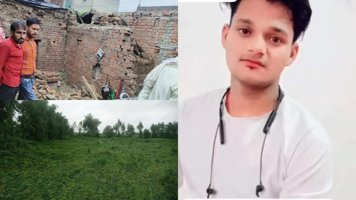 man died and 12 people injured due to heavy rain in Budaun
