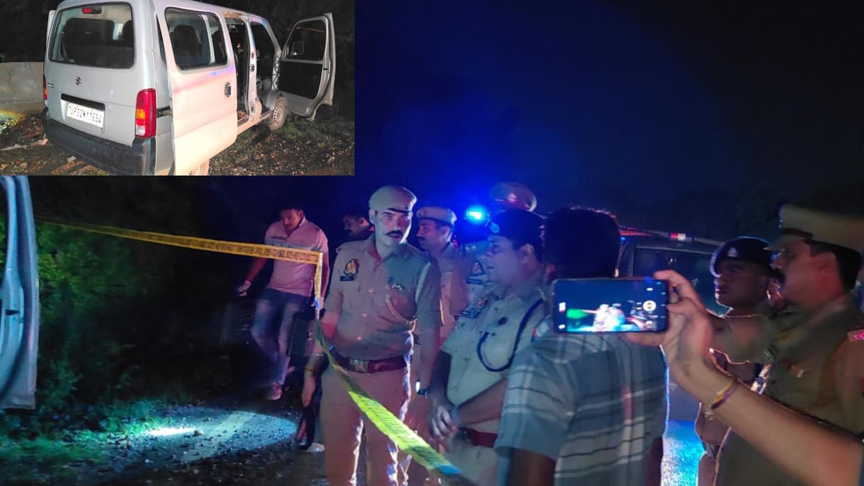 Two goons arrested after encounter with police in Sitapur.