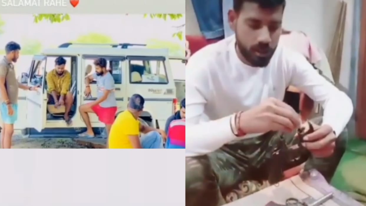 Reels of having weapons went viral on social media in Sultanpur.