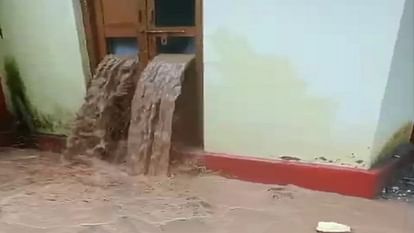 Debris and water entered the office of Deputy Education Officer in bhimtal