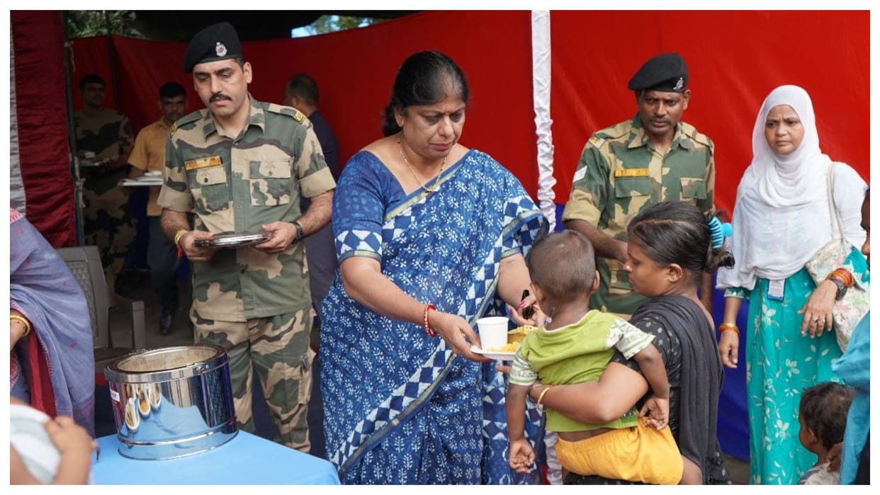 BSF Wives Welfare Association of Kolkata took initiative to bring light into lives of underprivileged childre