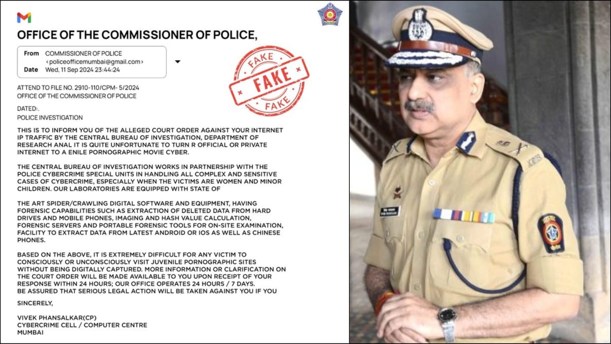 Do not respond to fake `arrest notice': Mumbai police commissioner