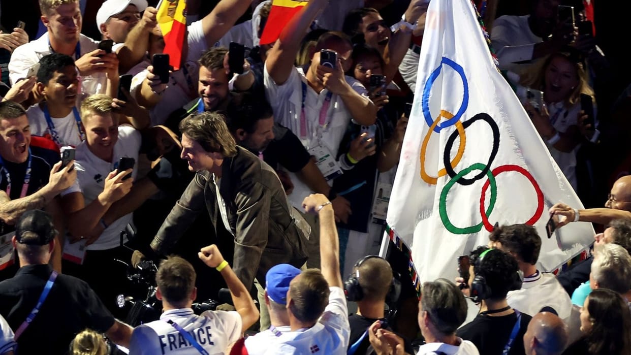Actor Tom Cruise charged zero dollar for his bike stunt in Paris Olympic 2024 Closing Ceremony