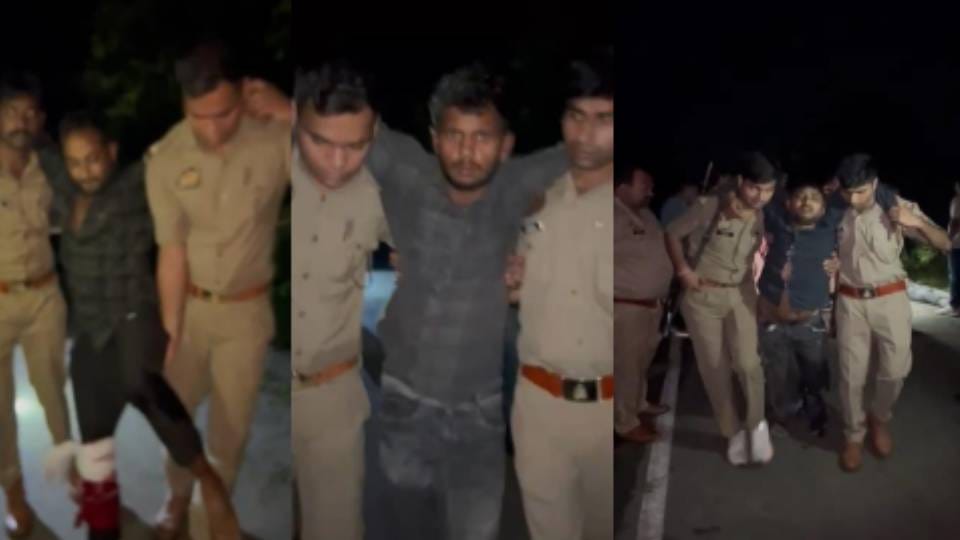 Mafia arrested along with his associates who shot constable in Agra three injured in encounter