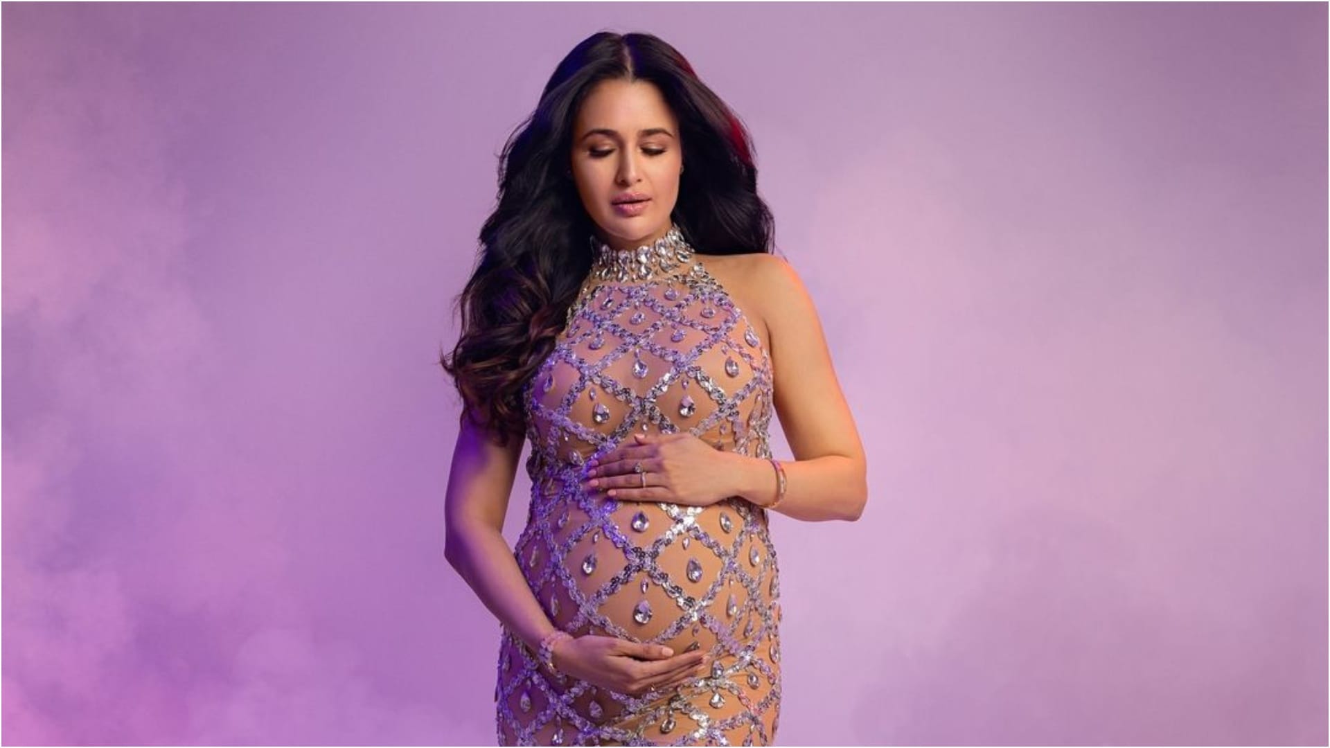 Yuvika Chaudhary shared latest maternity photoshoot videos looks stunning in her outfits