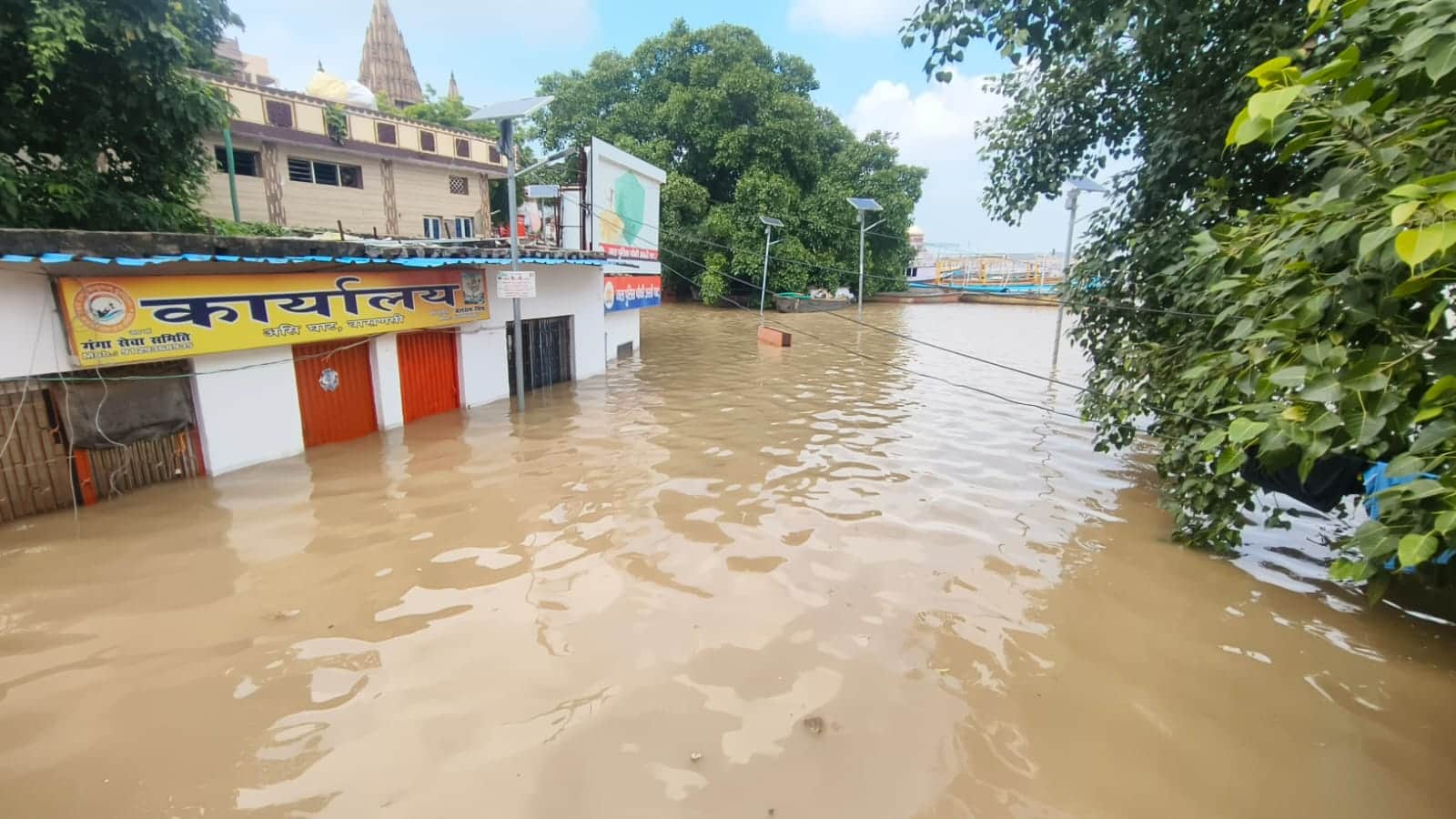 Flood In Varanasi Ghats submerged due to rising water level of Ganga