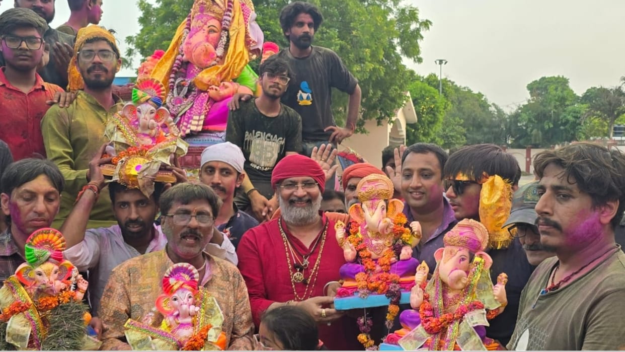 Rohtak: Ganesh idol will not be immersed in canal, administration gave permission for pond of Gokarna Dera