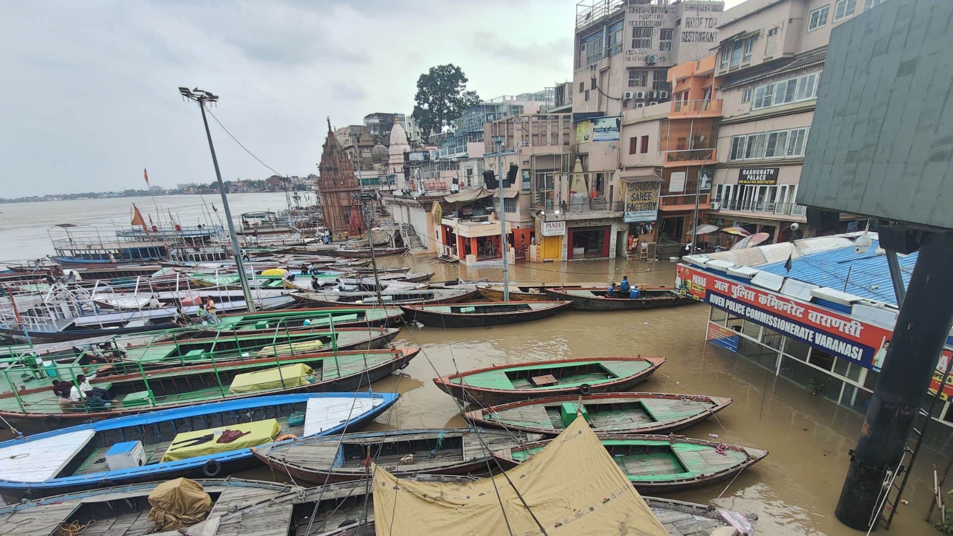 Flood In Varanasi Ghats submerged due to rising water level of Ganga