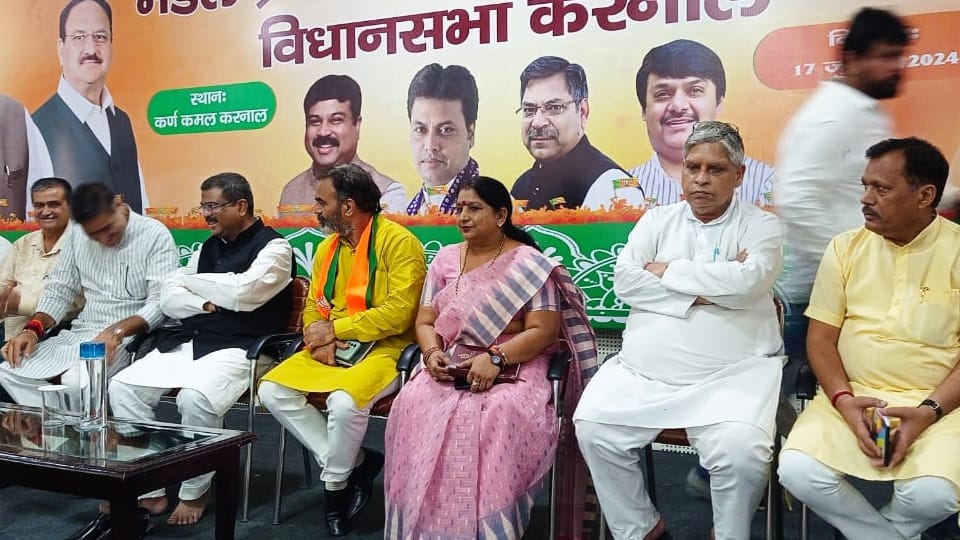 Union Education Minister Dharmendra Pradhan in Karnal said Kejriwal is immersed in corruption