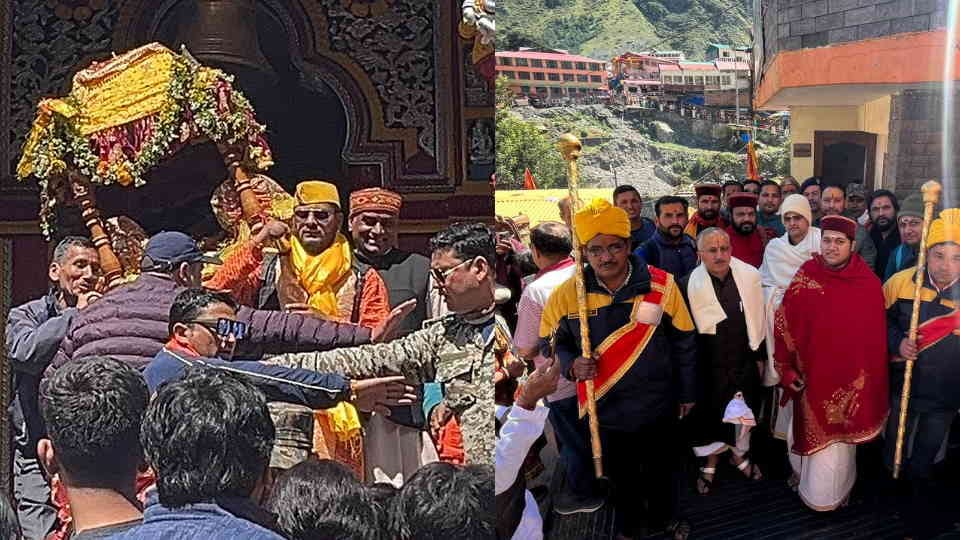 Badrinath friend Uddhavji left for Mana to meet Mata idol temple will remain closed for five Hours