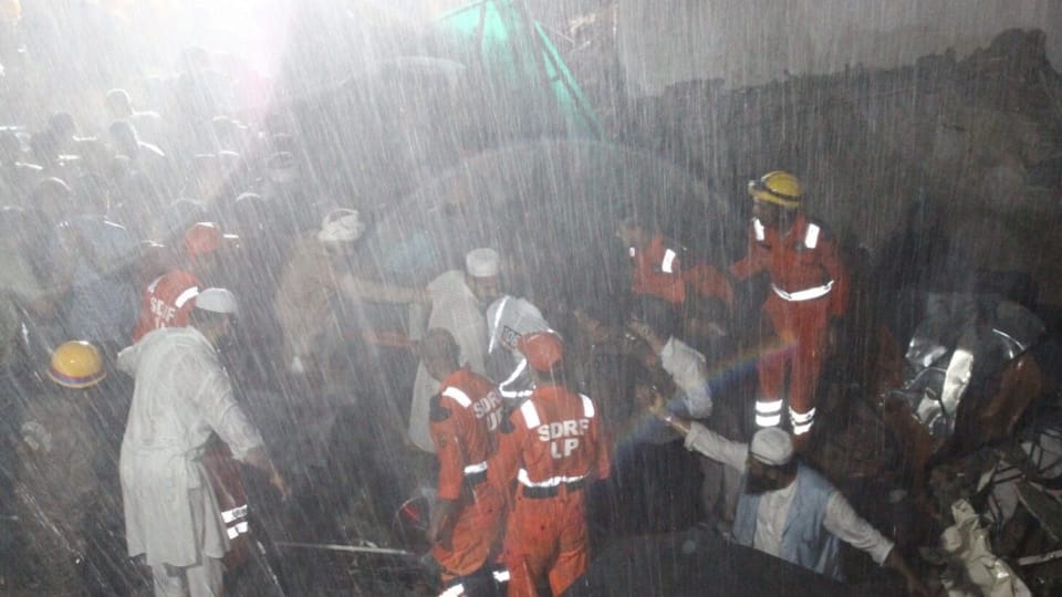 Meerut Building Collapse Neighbours said It felt as if a bomb had exploded There was noise with blast