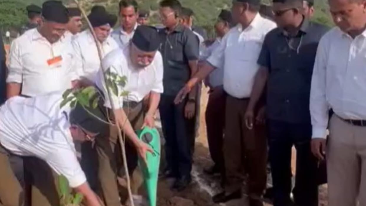 Sangh chief Mohan Bhagwat reached the mother forest area