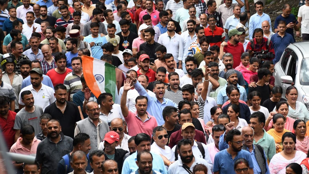 Himachal News Hindu organizations roared in Sunni Shimla  Masjid Controversy Himachal