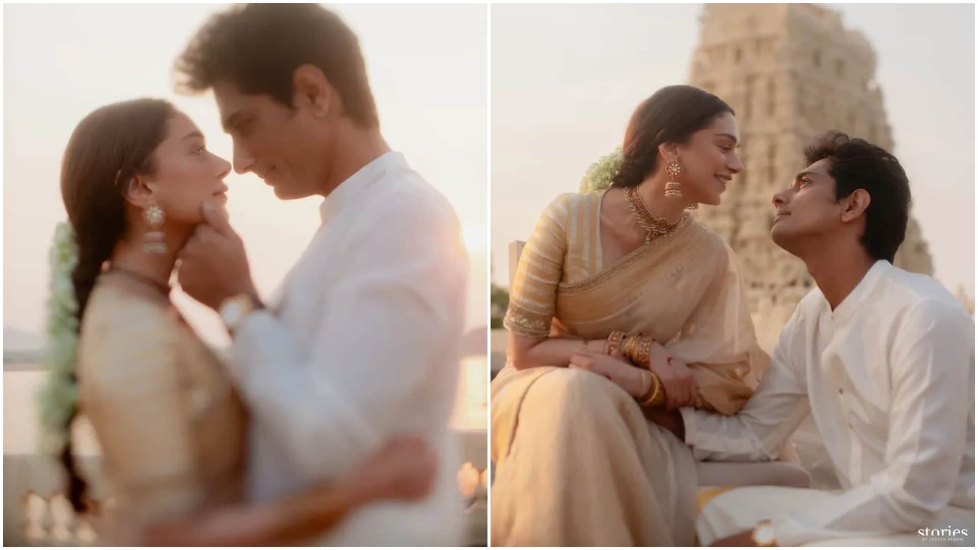 Aditi Rao Hydari and Siddharth tied the knot at a temple shared beautiful photos from their traditional