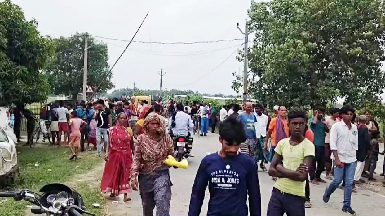 Bihar Crime: In Madhepura, a crazy husband killed his wife by slitting her throat, accused arrested