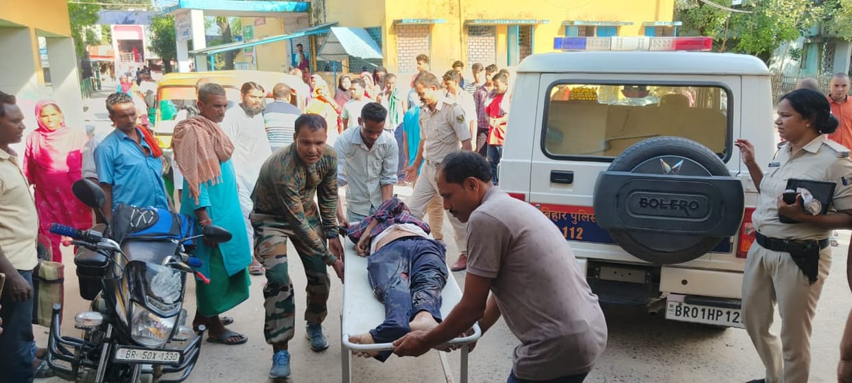 Bihar News : accident in Supaul, two dead, one in critical condition; collision between auto and bike