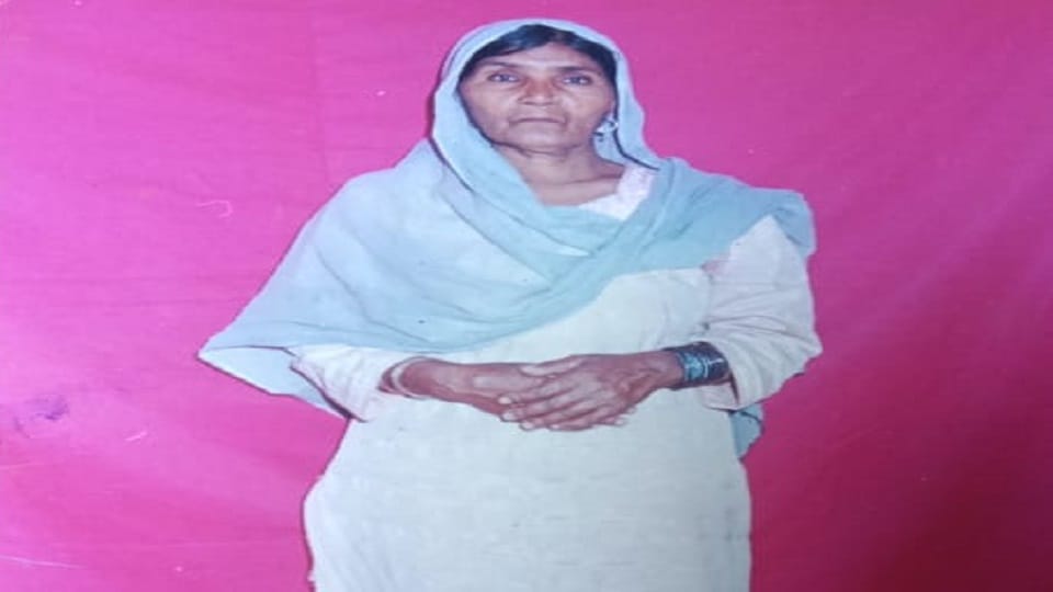 Old woman dies after falling into pond