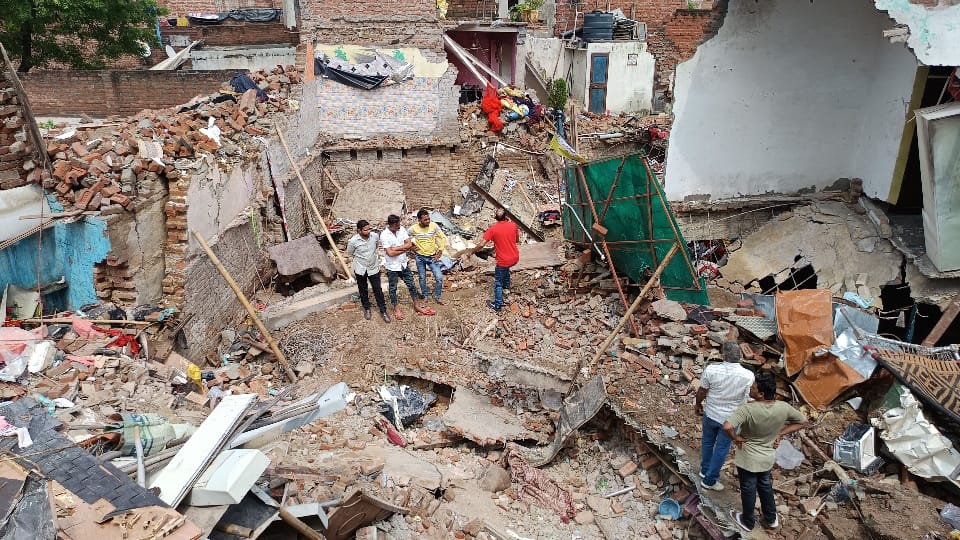 Meerut Building Collapse I was playing Ammi Abbu and my brothers and sisters all got buried Riya