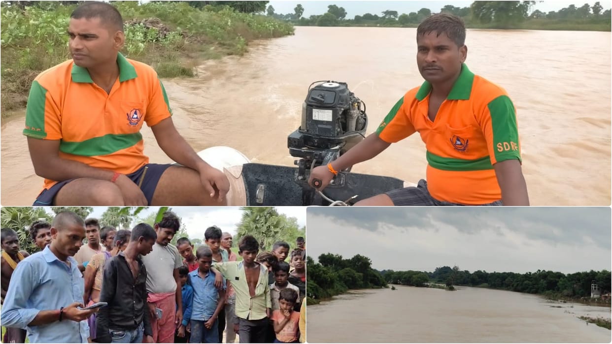 Nalanda News: body of missing child found 13 km away in Jirayan river, SDRF is searching for the couple