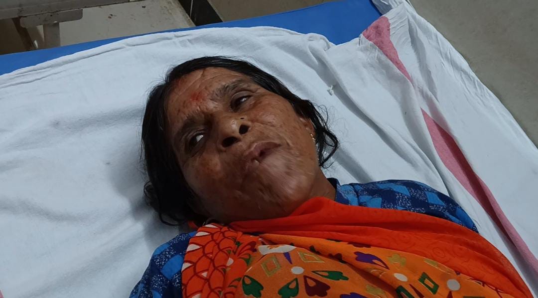 An elderly woman was beaten up for not resigning In sehore