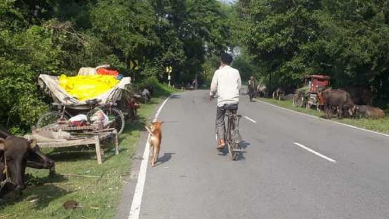 floods in two hundred villages of Lakhimpur Kheri Palia-Bhira road damaged