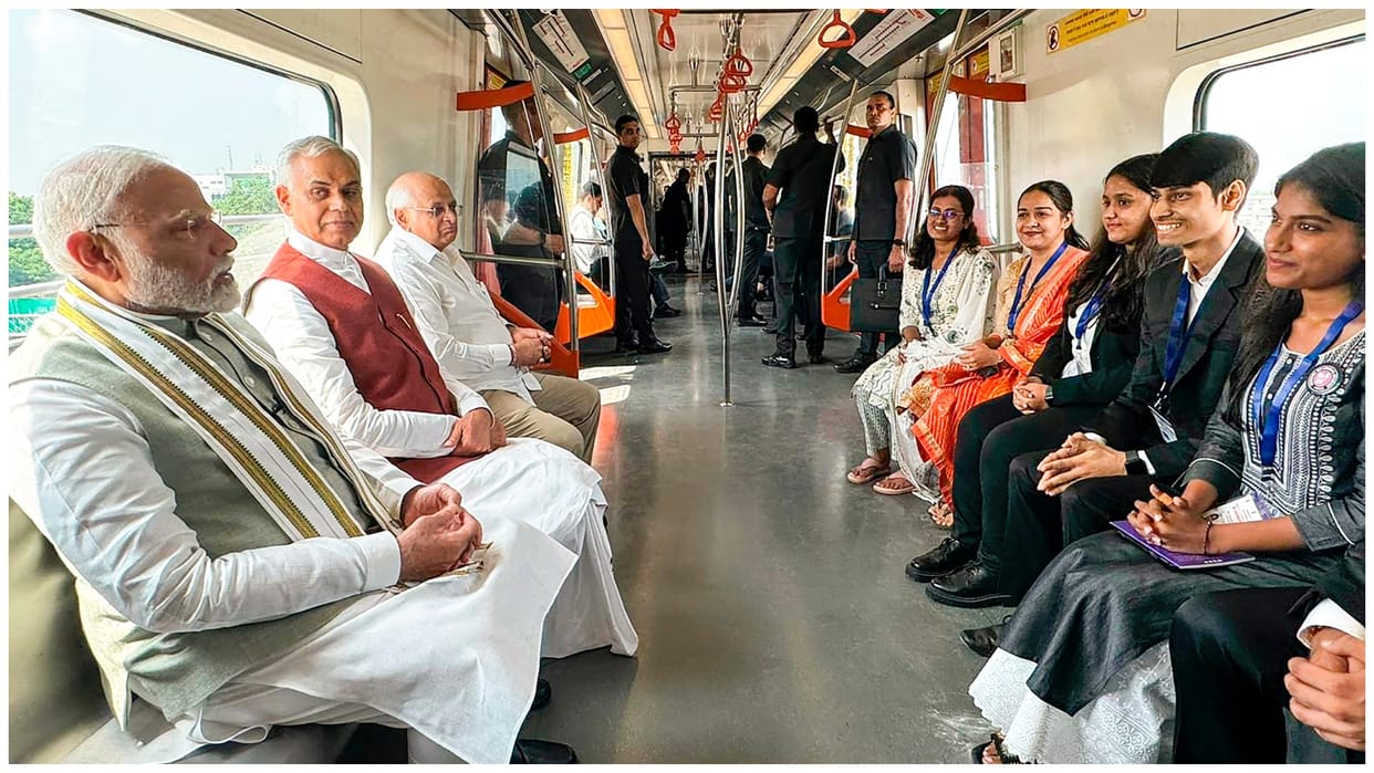Vande Bharat Metro Train Prime Minister Narendra Modi inaugurates the Ahmedabad Metro Rail Project Updates