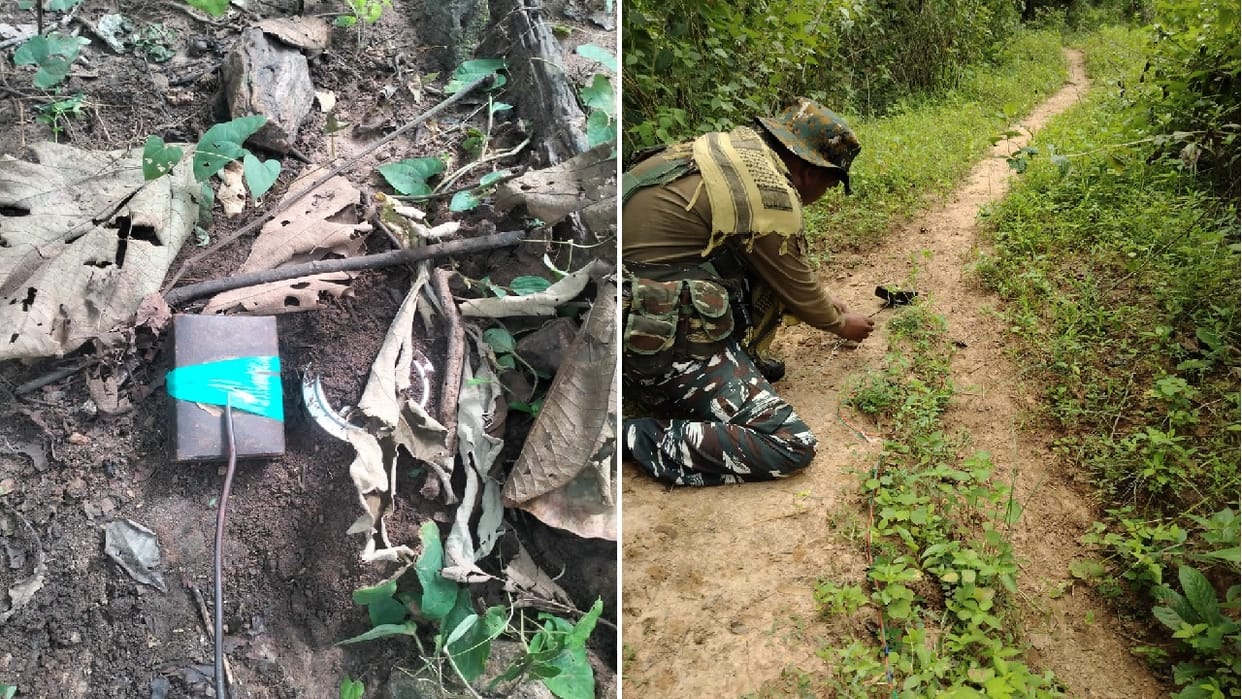 Security forces recovered three explosives from two areas in Sukma