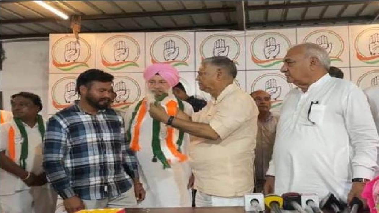 Big blow to BJP in Haryana, Former MLA Bakshish Singh Virk joins Congress