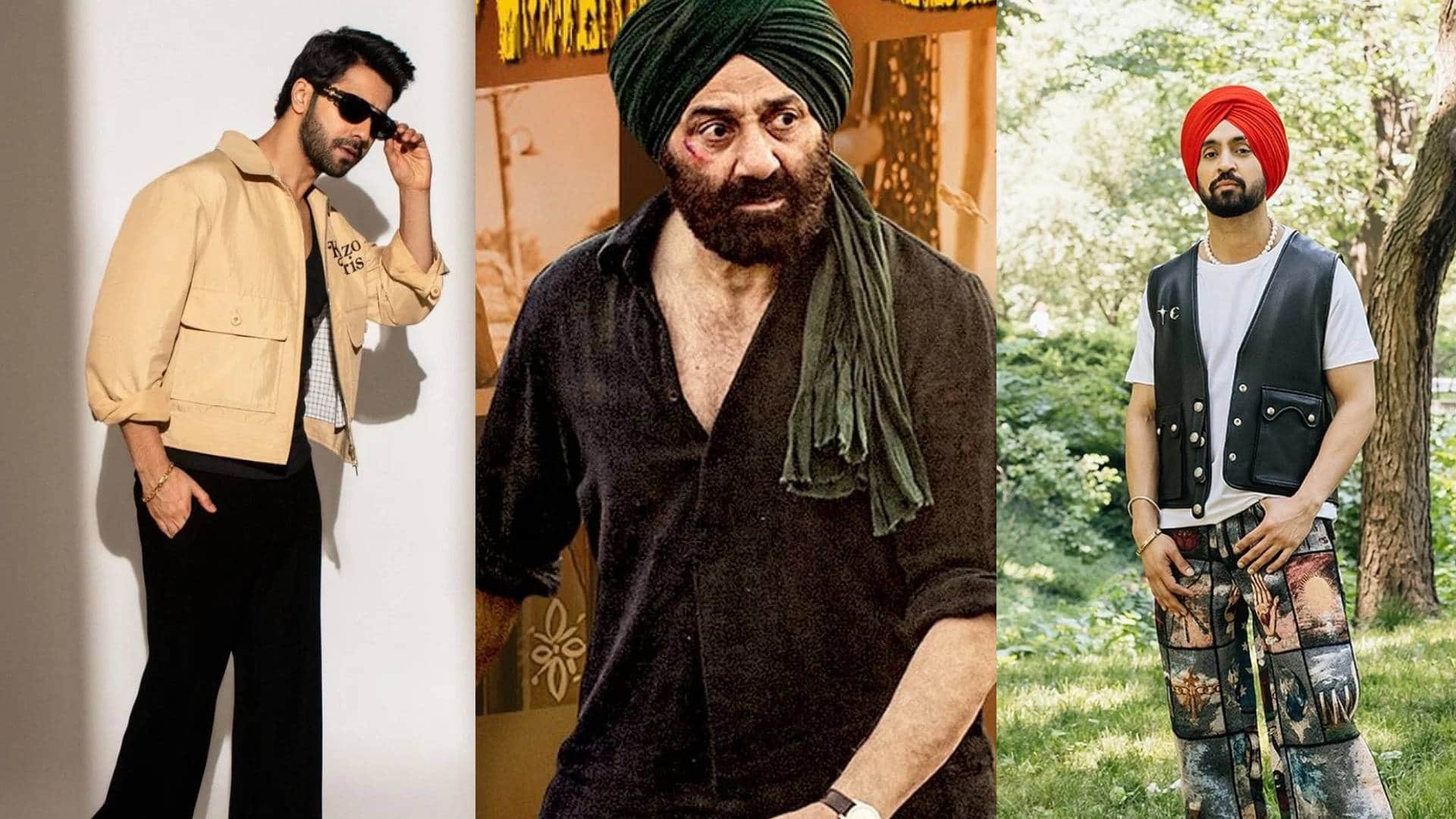 Shooting of Border 2 has started in Jhansi Sunny Deol and Varun Dhawan posed together