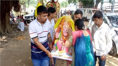 Devotees became emotional after bidding farewell to Ganpati Bappa in Kurukshetra