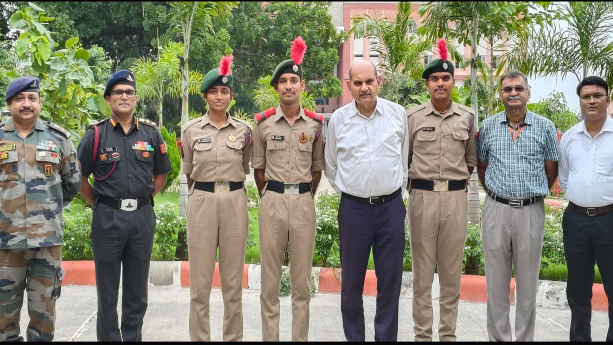 4 cadets of Gorakhpur Mahayogi Gorakhnath University selected in Republic Day Camp