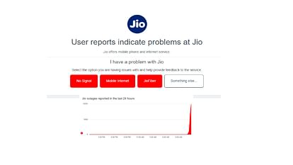 Jio down in Mumbai facing severe outage for many hours