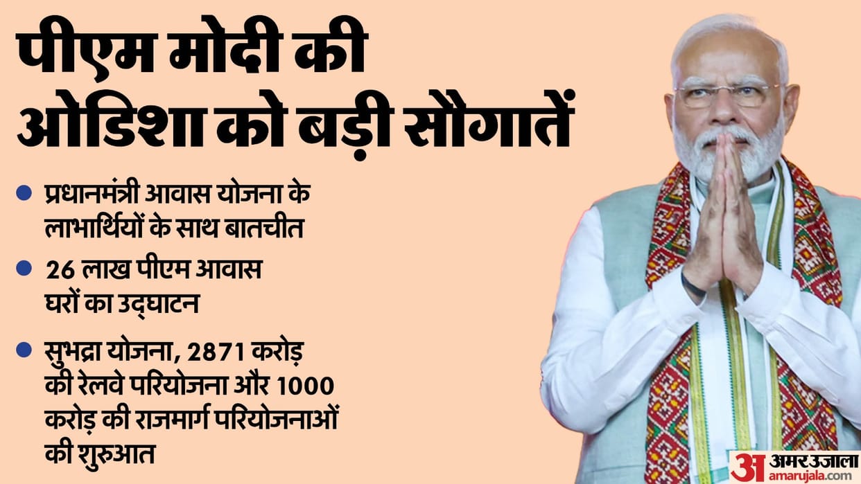 PM Narendra Modi to Launch Subhadra Scheme for Odisha Interact With Beneficiaries of PM Awas Yojana
