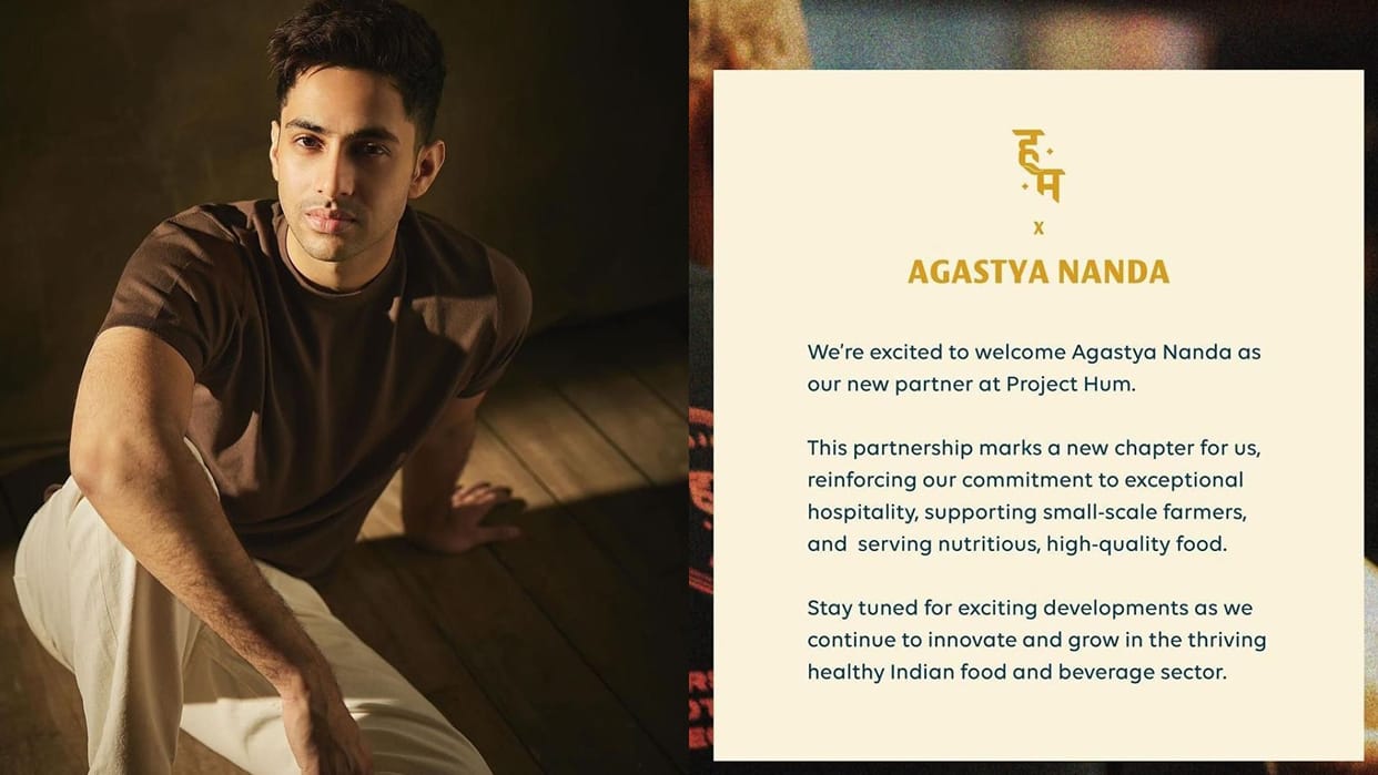 Amitabh Bachchan grandson Agastya Nanda Invests in Project Hum to promote healthy dining in Mumbai
