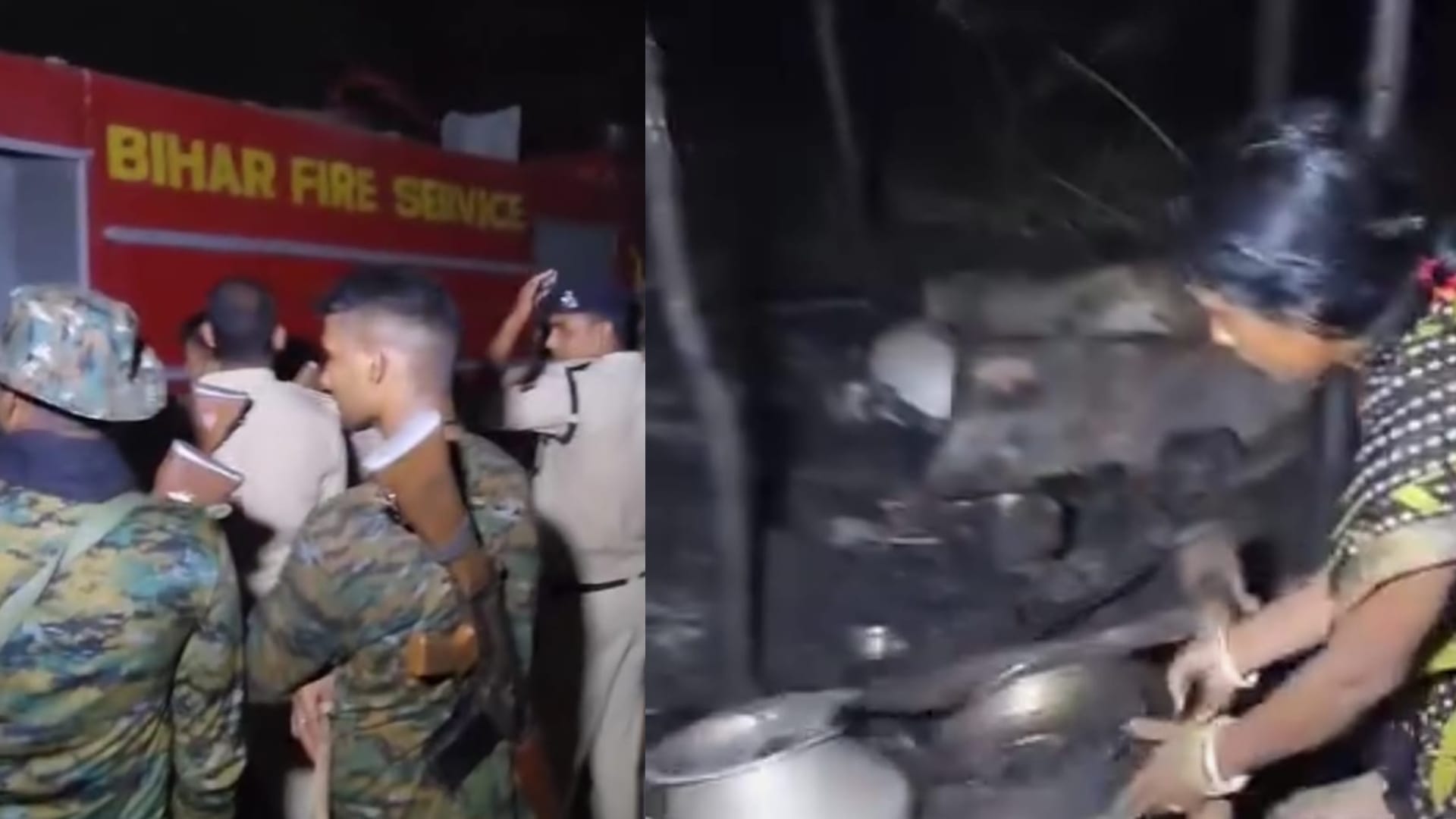 Bihar News : miscreants set houses on fire in nawada bihar land issue bihar police