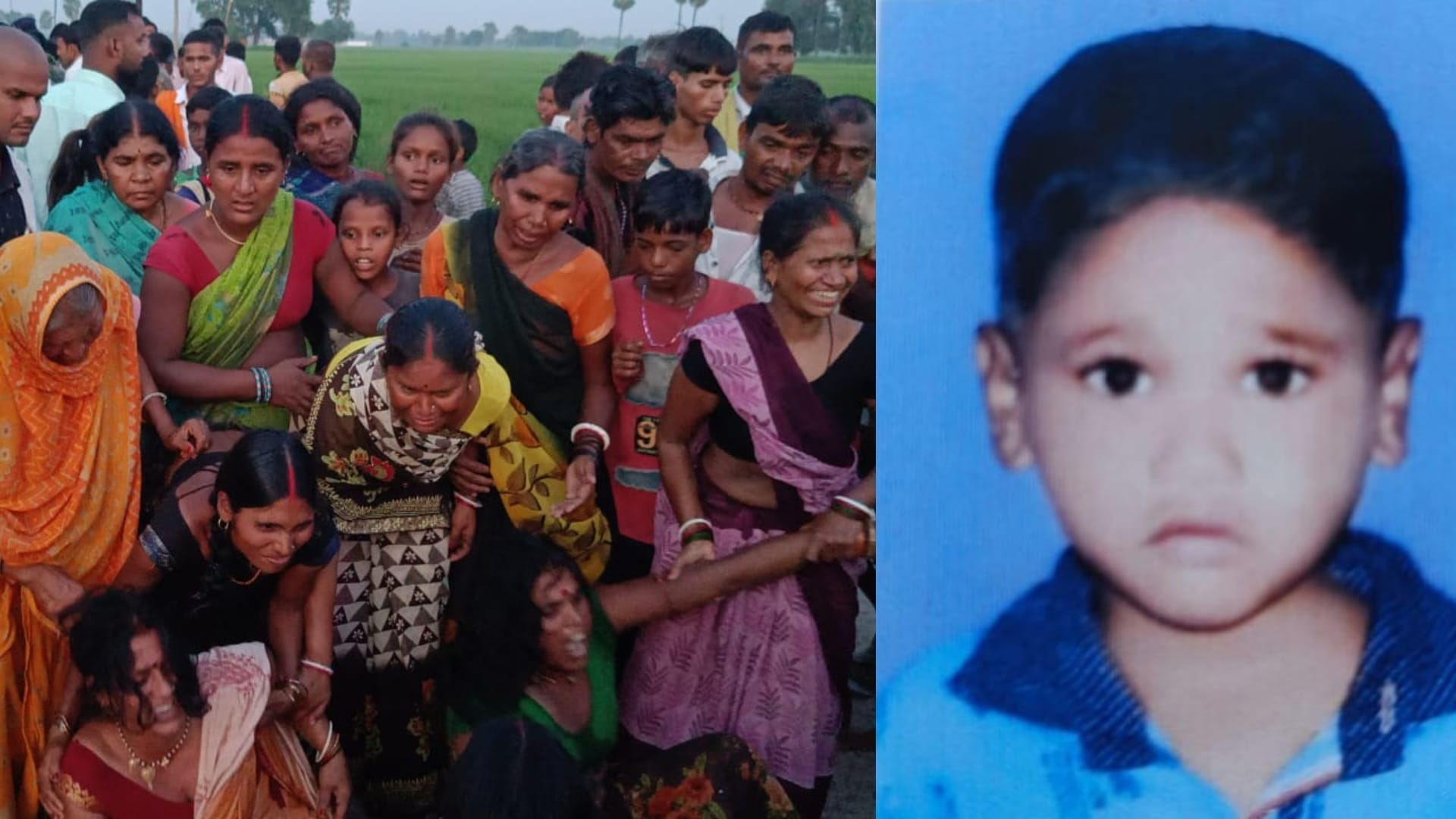 Bihar News : Neighbor kidnapped and murdered a child in Nalanda, dead body found in a sack on railway crossing
